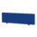 Air Desktop Screen, 400mm high, 1600mm wide, in bespoke Stevia Blue fabric with black supports.