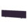 Air Desktop Screen in Bespoke Tansy Purple Fabric, 400mm high, 1800mm wide, featuring black side supports.