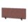 Air Desktop Screen, 400mm high, 1200mm wide, in bespoke Rivet Forge fabric, with black supports.