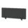 400mm high Air Desktop Screen in bespoke Quest Mussel fabric, width 1200mm, featuring sturdy black supports.