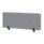 Air Desktop Screen, 400mm high, 1200mm wide, in bespoke Quest Shell fabric, featuring black supports.