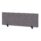 Air Desktop Screen, 400mm high, 1400mm wide, in Bespoke Rivet Fuse Fabric with black supports.
