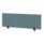 Air Desktop Screen, 400mm high, 1400mm wide, in Bespoke Rivet Quench Fabric with black supports.