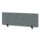 Air Desktop Screen, 400mm high, 1400mm wide, in bespoke rivet tensile fabric, with black support brackets.