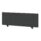 Air Desktop Screen, 400mm high, 1400mm wide, in bespoke Quest Mussel fabric with black mounting legs.