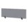 Air Desktop Screen - 400mm high, 1400mm wide, in bespoke Quest shell fabric, featuring black mounts.