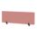 400mm high Air Desktop Screen, 1400mm wide, in bespoke Quest Shrimp fabric with black supports.