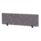 400mm high Air Desktop Screen in bespoke Rivet Fuse fabric, 1600mm wide, with black supports.
