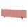 Air Desktop Screen, 400mm high, 1600mm wide, in bespoke Quest Shrimp fabric with black supports.