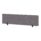 400mm high Air Desktop Screen, 1800mm wide, in Bespoke Rivet Fuse Fabric with black supports.