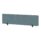 Air Desktop Screen, 400mm high, 1800mm wide, in bespoke Rivet Quench fabric with black supports.