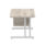 Impulse 1200mm Cantilever Straight Desk With Single Fixed Pedestal
