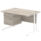 Impulse 1200mm Cantilever Straight Desk With Single Fixed Pedestal