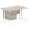Impulse 1200mm Cantilever Straight Desk With Single Fixed Pedestal