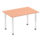 Impulse 1200mm Straight Table With Post Leg