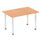 Impulse 1200mm Straight Table With Post Leg