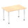 Impulse 1200mm Straight Table With Post Leg