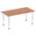 Impulse 1600mm Straight Table With Post Leg
