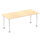 Impulse 1800mm Straight Table With Post Leg