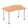 Impulse 1200mm Straight Table With Post Leg