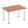 Impulse 1200mm Straight Table With Post Leg