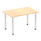 Impulse 1200mm Straight Table With Post Leg