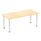 Impulse 1800mm Straight Table With Post Leg