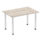 Impulse 1200mm Straight Table With Post Leg