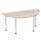 Impulse Semi-Circle Table With Post Leg