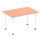 Impulse 1200mm Straight Table With Post Leg