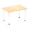 Impulse 1200mm Straight Table With Post Leg
