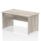 Impulse Panel End Straight Desk Frame With Single One Drawer Fixed Pedestal