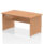Impulse Panel End Straight Desk Frame With Single One Drawer Fixed Pedestal