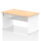 Impulse Panel End Straight Desk Frame With Single One Drawer Fixed Pedestal