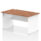 Impulse Panel End Straight Desk Frame With Single One Drawer Fixed Pedestal