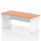 Impulse Panel End Straight Desk Frame With Single One Drawer Fixed Pedestal