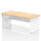 Impulse Panel End Straight Desk Frame With Single One Drawer Fixed Pedestal