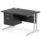 Impulse 1200mm Cantilever Straight Desk With Single Fixed Pedestal