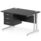 Impulse 1200mm Cantilever Straight Desk With Single Fixed Pedestal