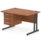 Impulse 1200mm Cantilever Straight Desk With Single Fixed Pedestal