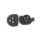 Impulse Table Linking Bracket in black, designed for 25mm thick table tops for flexible desk linking. Sold individually.
