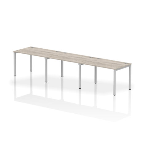 Impulse Single Row Bench Desk – 3 Person