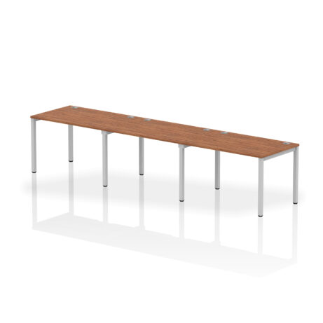 Impulse Single Row Bench Desk – 3 Person