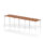 Impulse Single Row Bench Desk – 3 Person