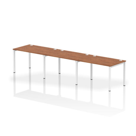 Impulse Single Row Bench Desk – 3 Person
