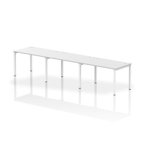 Impulse Single Row Bench Desk – 3 Person