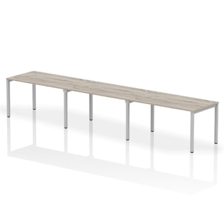 Impulse Single Row Bench Desk – 3 Person