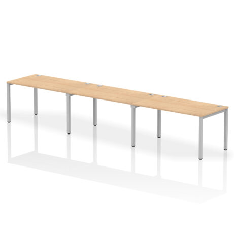 Impulse Single Row Bench Desk – 3 Person