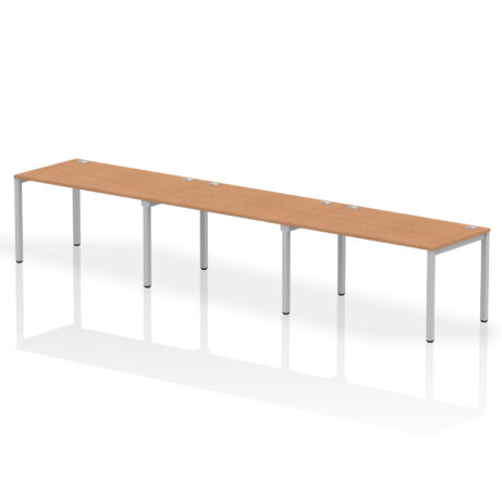 Impulse Single Row Bench Desk – 3 Person