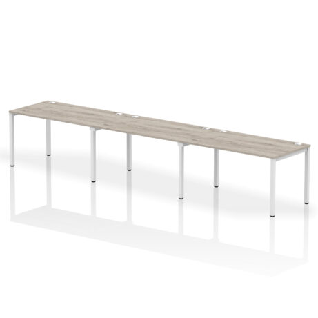 Impulse Single Row Bench Desk – 3 Person